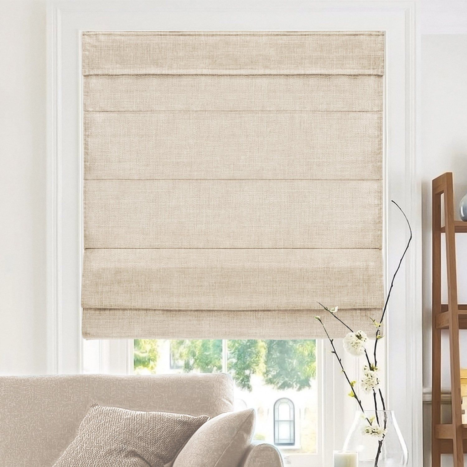 Elevate Your Space with Custom Fabric
Roman Shades