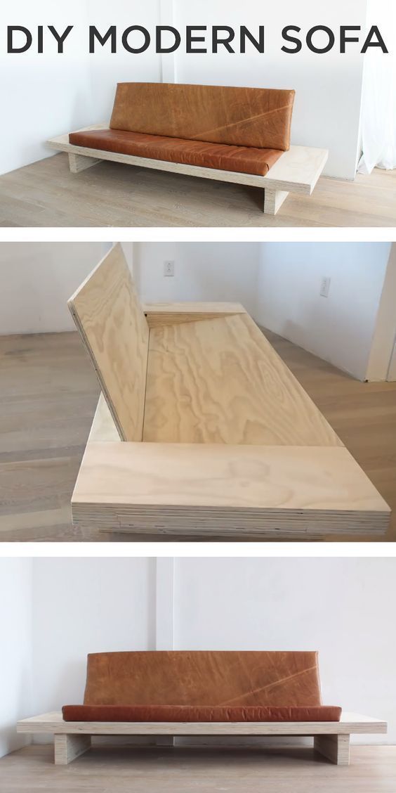 Great DIY Wood Sofa Project