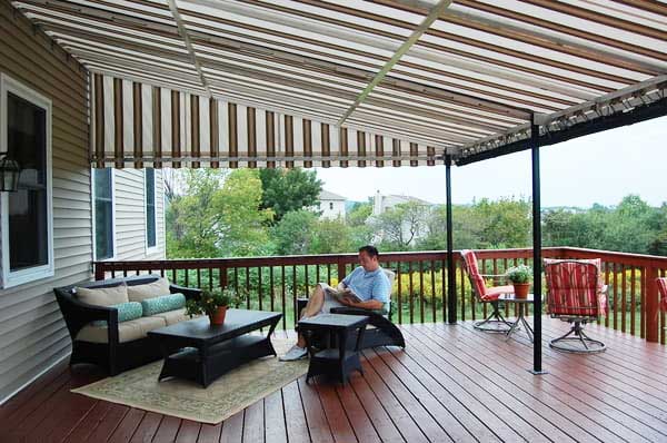 Stationary Awnings for Deck or Patio Protection - Window Works