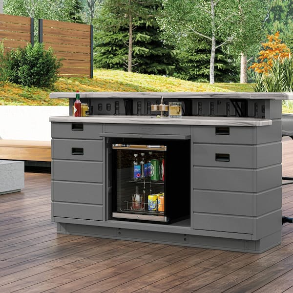 Suncast Backyard Oasis Outdoor Bar BMEB2000 - The Home Dep