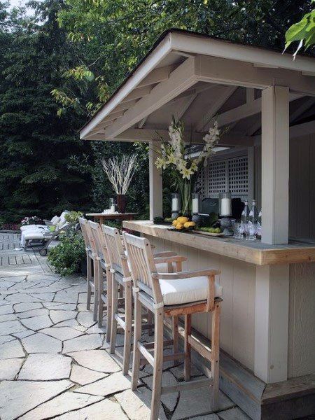 Top 50 Best Backyard Outdoor Bar Ideas - Cool Watering Hol