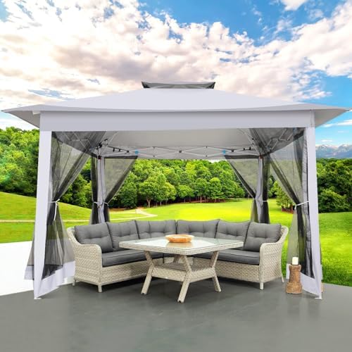 Amazon.com : COBIZI Gazebo 12x12 Outdoor Gazebo Pop Up Gazebo .