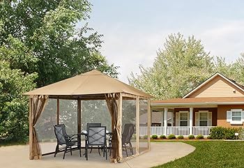 Amazon.com : MASTERCANOPY 10x10FT Outdoor Patio Gazebo Canopy with .