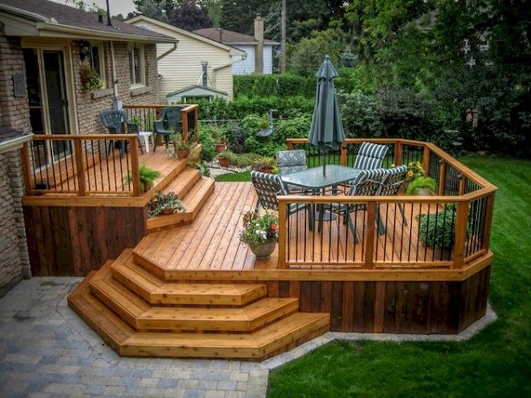 30+ Amazing backyard patio deck design ideas | Deck designs .