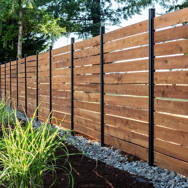 Peak Products Modular Fencing 76 in. H Matte Black Aluminum Hard .