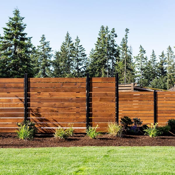 Peak Products Modular Fencing 76 in. H Matte Black Aluminum Hard .