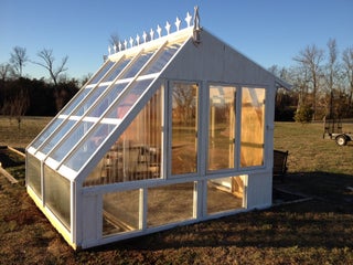 Backyard Greenhouse From Reclaimed Windows : 9 Steps (with .