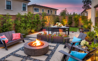 75 Backyard Concrete Paver Landscaping Ideas You'll Love - April .