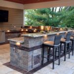 Custom Outdoor Kitchen | Outdoor kitchen design layout, Backyard .