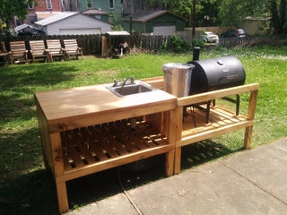 Backyard Kitchen Made From Reclaimed Materials : 18 Steps (with .