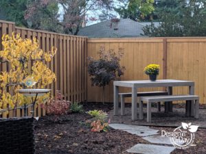 Colorful Backyard Low Maintenance Garden Design in Portland .