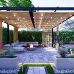 Do backyard landscape design, garden, pool, patio, fireplace, deck .