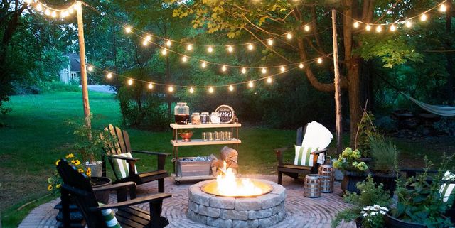 25 Backyard Lighting Ideas - How to Hang Outdoor String Ligh