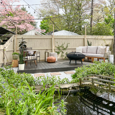 Outdoor Entertaining Space: Modern Backyard Makeover + DIY .