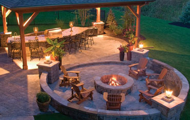 Landscaping patio ideas with free patio plan downloa