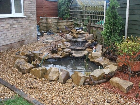 This would be perfect in my yard! | Pond landscaping, Waterfalls .