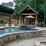 Terraced Backyard Swimming Pool | Backyard pool landscaping .