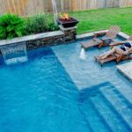 Pool Sun Shelves | Backyard pool landscaping, Backyard pool .