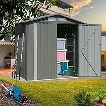 Amazon.com : Large 6x4FT Garden Shed, Outdoor Sheds Storage with .