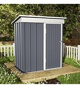 Amazon.com : Outdoor Storage Shed, Amopatio Heavy Duty Galvanized .