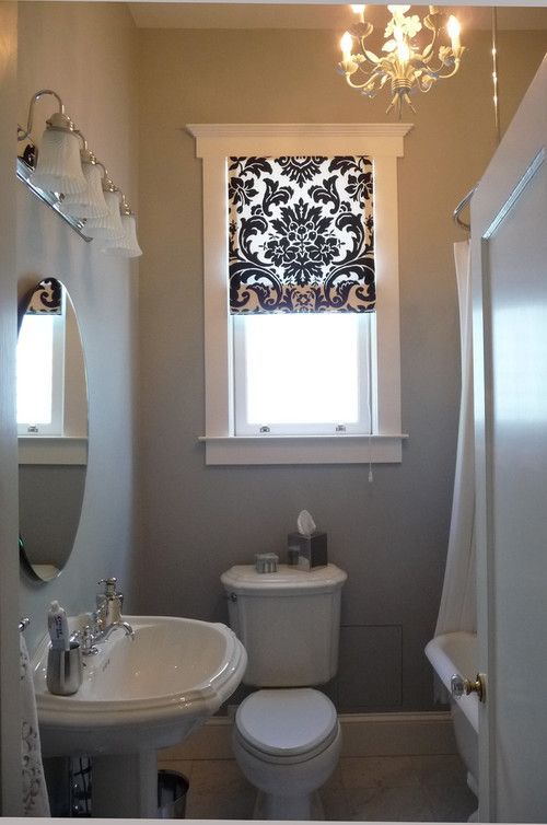 Bathroom Window Curtains | Options: Lined / Unlined Curtains .