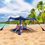Amazon.com: Beach Canopy Tent Sun Shade, Sportneer 10x10 FT Beach .
