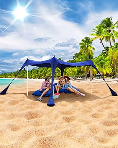 Amazon.com: Beach Canopy Tent Sun Shade, Sportneer 10x10 FT Beach .