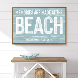 Personalized BEACH HOUSE Decor Light Blue memories Are Made at the .