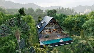 Iconic Design #19 A frame house design, Tropical House Design .