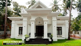 Beautiful single storey home design with outstanding interior and .