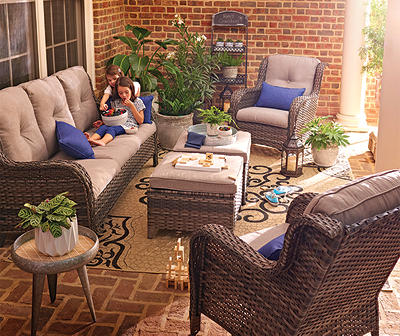 Real Living Oakmont Gray Cushioned Patio Seating Collection | Big Lo