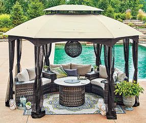 Wilson & Fisher 8-Piece Manhattan Patio Furniture Set with Oval .