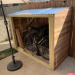 I built a 2-bike shed with my dad : r/BeginnerWoodWorki