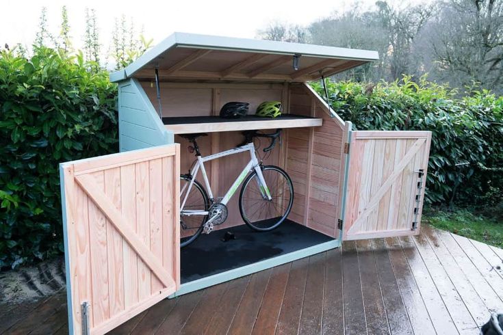 20 Free DIY Bike Shed Plans (Outdoor Bike Storage) | Outdoor bike .