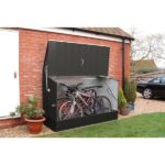 Bosmere 6 ft. x 3 ft. Anthracite Grey Heavy Duty Steel Bicycle .