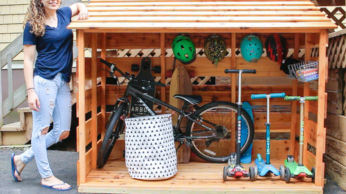 DIY Bike Storage Shed — 3x3 Cust