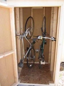 vertical-bike-storage-shed | Vertical bike storage, Bike shed .