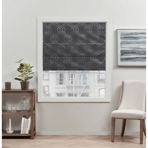 Prague Trellis Blackout Roman Curtain Shades - Exclusive Home : Targ