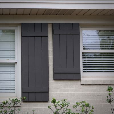 Fiberglass Composite Closed Board & Batten Shutters - 2 Pa