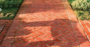 Mutual Materials 8 in. x 4 in. x 2.25 in. Brick Red Clay Paver .