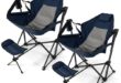 Gymax 2-Piece Hammock Camping Chair with Retractable Footrest and .