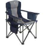 PHI VILLA Oversized Folding Camping Chair With Cooler Bag Deluxe .