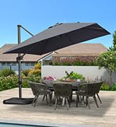 Amazon.com : PURPLE LEAF 10 Feet Patio Umbrella Outdoor Cantilever .