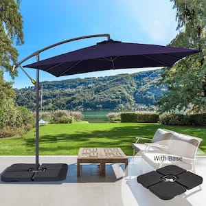 Sonkuki 8.2 ft. x 8.2 ft. Square Offset Cantilever Patio Umbrella .