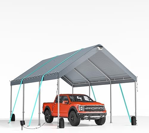 Amazon.com: 10*20 Heavy Duty Carport Canopy - Extra Large Portable .