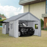 Amazon.com: ACONEE 13' x 20' Carport Heavy Duty Canopy for Garage .