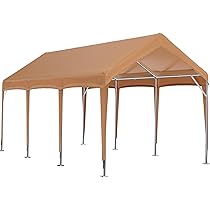 Amazon.com: Land Guard Carport Canopy 10'x20' Heavy Duty .