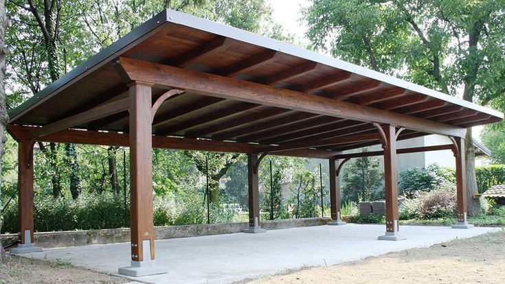 Wooden carport - CARPORT - Proverbio Outdoor Design | Wooden .