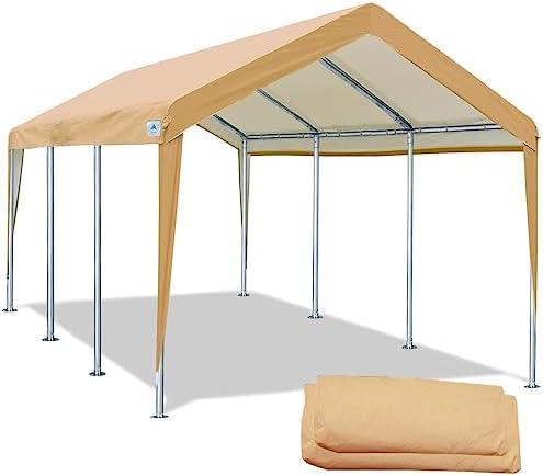 Amazon.com: ADVANCE OUTDOOR Adjustable 10x20 ft Heavy Duty Carport .