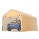 Costway 9x17 Ft Heavy Duty Carport Canopy Pe Car Tent Steel .